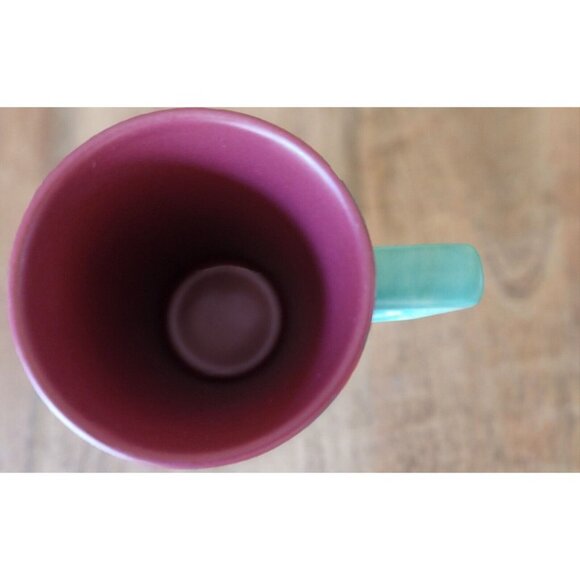 2016 Teavana Starbucks Green & Red Poinsettia Holiday Tea Cup Mug 12oz - Picture 2 of 4